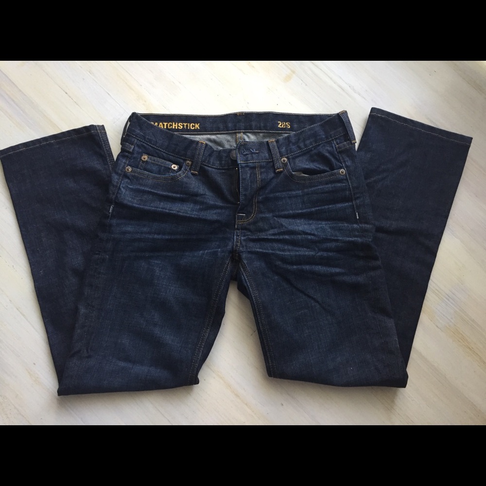 J Crew Matchstick jeans, straight cut, 28s
